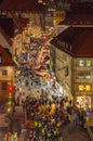 Aerial view-Christmastime-Nuremberg-Germany Royalty Free Stock Photo