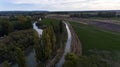 Aerial view of Gaiman, Chubut, Patagonia Argentina