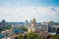 Aerial view of The Church on Blood in Honour in Yekaterinburg