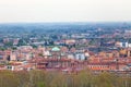 Aerial view of the church of the Sacred Heart of Jesus in Bologna