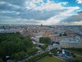 Aerial view of the Church of the Savior on Blood, Saint Petersburg, Russia Royalty Free Stock Photo