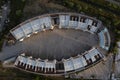 Aerial view of the citadel of the carnival Viareggio Tuscany