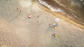 Aerial view of Citara Beach in Ischia Island, Italy Royalty Free Stock Photo