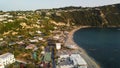 Aerial view of Citara Beach in Ischia Island, Italy Royalty Free Stock Photo