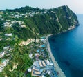 Aerial view of Citara Beach in Ischia Island, Italy Royalty Free Stock Photo