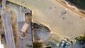 Aerial view of Citara Beach in Ischia Island, Italy Royalty Free Stock Photo