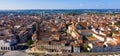 Aerial view on the city Agen. France