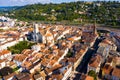 Aerial view on the city Agen. France