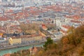 Grenoble. Aerial view of the city.