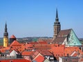 Aerial view of the city Bautzen, Saxony, Germany Royalty Free Stock Photo