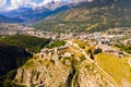 Aerial view on the city Briancon.