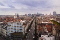 Aerial view of the city Brussels