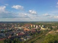 Aerial view of the city of Bytom