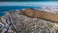 Aerial view of the city of Cape Town and Signal Hill in South Africa Royalty Free Stock Photo