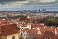 Aerial view on the city center of Prague, Czech Republic Royalty Free Stock Photo