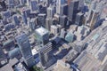 Aerial view of the city center. Toronto Royalty Free Stock Photo