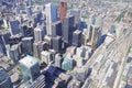 Aerial view of the city center. Toronto Royalty Free Stock Photo