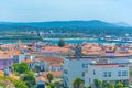 Aerial view of city center of Viana do Castelo, Portugal Royalty Free Stock Photo