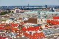 Aerial view of city center in Vienna Royalty Free Stock Photo