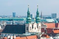 Aerial view of city center Vienna Royalty Free Stock Photo