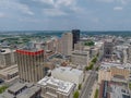 Aerial View Of The City Of Dayton, Ohio On A Clear Summers Day Royalty Free Stock Photo