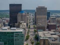 Aerial View Of The City Of Dayton, Ohio On A Clear Summers Day Royalty Free Stock Photo