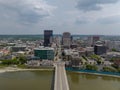 Aerial View Of The City Of Dayton, Ohio On A Clear Summers Day Royalty Free Stock Photo