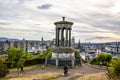 Aerial view of the city of Edinburgh from Calton Hill Royalty Free Stock Photo