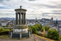 Aerial view of the city of Edinburgh from Calton Hill Royalty Free Stock Photo