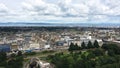 Aerial view of the city of Edinburgh, Scotland Royalty Free Stock Photo