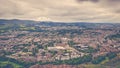 An aerial view of the city of Edinburgh, Scotland Royalty Free Stock Photo