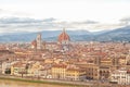 Aerial view of the city of Florence Royalty Free Stock Photo