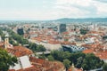 Aerial view of city of Graz, Austria