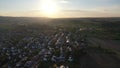 Aerial view of the city of GÃÂ¼glingen in southern Germany in the region Heilbronn Franken, Baden-Wuerttemberg