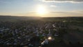 Aerial view of the city of GÃÂ¼glingen in southern Germany in the region Heilbronn Franken, Baden-Wuerttemberg