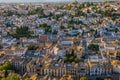 Aerial view of the city with historic center of Granada Royalty Free Stock Photo