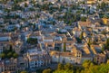 Aerial view of the city with historic center of Granada Royalty Free Stock Photo