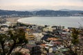 Aerial view of the city of Kamakura, Japan Royalty Free Stock Photo