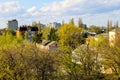 Aerial view on city Kremenchug in Ukraine Royalty Free Stock Photo