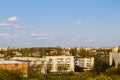 Aerial view on city Kremenchug in Ukraine Royalty Free Stock Photo