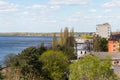 Aerial view on city Kremenchug in Ukraine Royalty Free Stock Photo