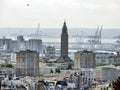 Aerial view of the city of Le Havre in France