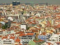 Aerial view on the city of Lisbon