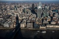 Aerial view of The City of London