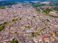 Aerial view on the city Lugo. Galicia. Spain Royalty Free Stock Photo