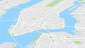 Aerial view City map New York, color detailed plan, urban grid in perspective Royalty Free Stock Photo