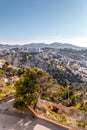 Aerial view of the city of Marseille on a sunny winter day Royalty Free Stock Photo