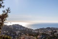 Aerial view of the city of Marseille on a sunny winter day Royalty Free Stock Photo