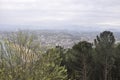 Aerial view of the City from mount Igueldo viewpoint of Donostia- San Sebastian in Spain Royalty Free Stock Photo