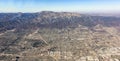 Aerial view of city neas Las Vegas. Royalty Free Stock Photo
